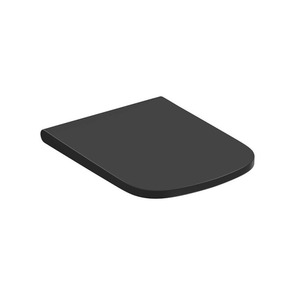 CERSANIT - Toaletní sedátko LARGA čtverec SLIM WRAP DUR SC EO ONE BUTTON antracit BOX K98-0268