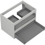 MEXEN - Box-A skříňka pro umyvadlo 70, 2 zásuvky, šedý mat 91AX0-0700-470-2-62