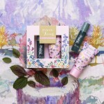 HEATHCOTE & IVORY Sada gelového parfému a krému na ruce Flower of Focus, růžová barva, sklo, plast