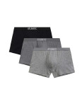 Boxerky Atlantic 3MH-011 A'3 S-2XL černošedá melanž XL