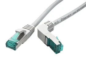 EFB Cat6a S/FTP 3m šedá / Patch kabel / lomený konektor / RJ-45 / LSOH (MK6001W.3G)