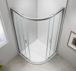 POLYSAN - EASY čtvrtkruhová sprchová zástěna 900x900, L/R, čiré sklo EL2615