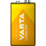 Varta Longlife Baterie 6LR61 / 9.0V / 565 mAh / alkalická / 1 ks / v blistru (4122101411)