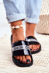Women's Slides Big Star Painted Black Velikost: