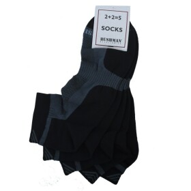 Bushman Pánské i dámské ponožky Short Set 2,5 černé 43-46