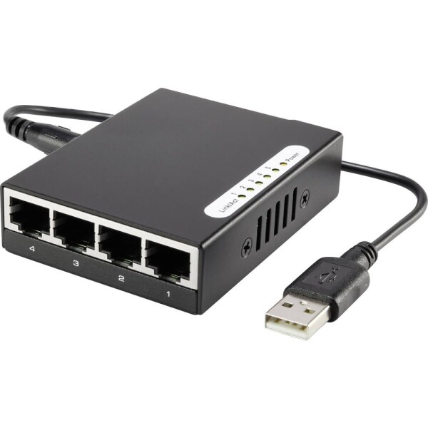 Renkforce RF-4451433 RF-4451433 síťový switch 5 portů 100 MBit/s USB napájení