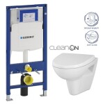 GEBERIT Duofix bez tlačítka + WC CERSANIT CLEANON PARVA + SEDÁTKO 111.300.00.5 PA1