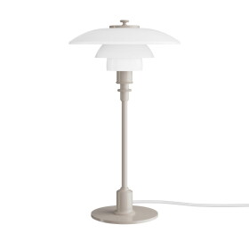 Louis Poulsen Stolní lampa PH 2/1 Glossy Beige, béžová barva, kov, plast