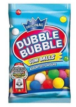 Dubble Bubble kulaté barevné žvýkačky s příchutí tutti frutti 90g