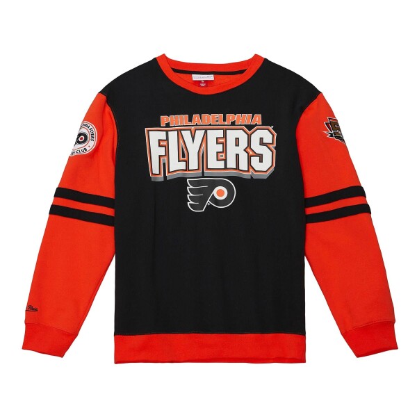 Mitchell & Ness Pánská mikina Philadelphia Flyers NHL All Over Crew Fleece Velikost: S