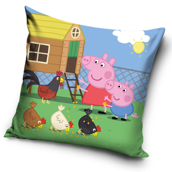 Dětský polštářek Prasátko Pepina a Tomík Na farmě