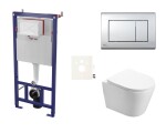 Závěsný WC set do lehkých stěn / předstěnová SAT Infinitio SIKOSSIN21K SIKOSSIN21K