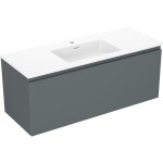 MEXEN/S - Orio koupelnová skříňka 120 cm s umyvadlem Otis, 1 šuplík, grafit mat/bílá mat 91A10-12047-1-BF66-W18M01