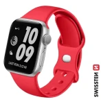 SWISSTEN silikonový řemínek pro Apple Watch 42-44 mm červená (46000112)