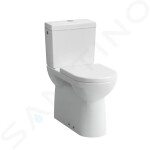 Laufen - Pro WC kombi mísa, zadní/spodní odpad, boční přívod vody, s LCC, bílá H8249554002311