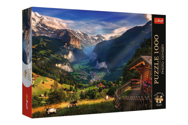 Puzzle Premium Plus Photo Odyssey: Lauterbrunnen, Švýcarsko/1000 dílků