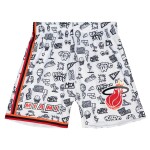Mitchell & Ness Pánské kraťasy Miami Heat NBA Doodle Swingman Shorts Velikost: XL