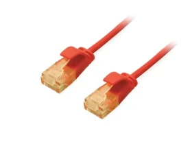 Equip SlimFlex červená / Patch kabel / Cat6A U/UTP / RJ45-RJ45 / 3 m / LSZH (626206)