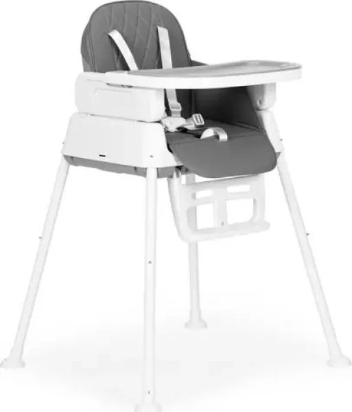 ECOTOYS Jídelní židlička 3v1 šedá (HA-009 GRAY)