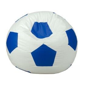 FRONTI Sedací vak - míč 110 cm - bílá + modrá