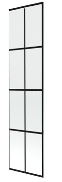 MEXEN - NEXT sklo k vanové zástěně 60x150 fix 6mm, černý dekor 895-060-000-00-77