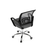Dětská židle, výškově nastavitelná, šedá síťovina, KA-L103 GREY