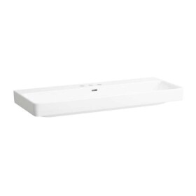 Laufen - Pro S Umyvadlo, 120x47 cm, se 6 otvory pro baterie, s LCC, bílá H8149654001081