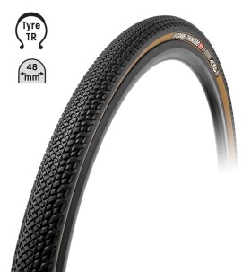 Plášť TUFO Gravel THUNDERO 700 x 48C, bezdušový černo-béžový
