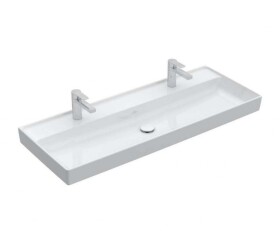 VILLEROY & BOCH - Collaro Umyvadlo nábytkové 120x47 cm, bez přepadu, 2 otvory pro baterii, alpská bílá 4A33C101