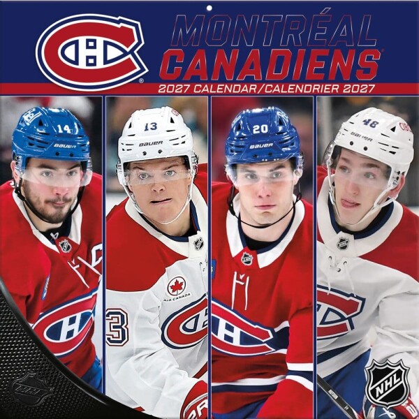 JF Turner Kalendář Montreal Canadiens NHL 2027 Wall Calendar