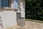 TOOMAX WOODYS zahradní plastový úložný box 90 L - světle šedá