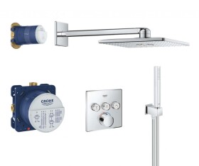 GROHE - SmartControl Perfect Sprchový set s baterií pod omítku, 31 cm, 2 proudy, chrom 34712000