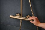 HANSGROHE - Pulsify S Puro Sprchový set s termostatem, průměr 26 cm, 3 proudy, kartáčovaný bronz 24236140