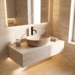 REA - Umyvadlo na desku Focus Taupe REA-U3228