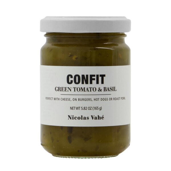 Nicolas Vahé Konfit ze zelených rajčat a bazalky 165 g, bílá barva, sklo