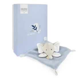 Doudou Plyšový muchláček růžový Slon 19 cm