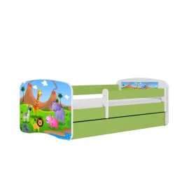 Dětská postel Babydreams+SZ zelená 70x140 Safari