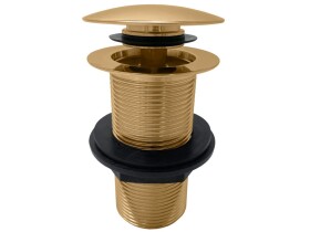 RAV Slezák - Výpusť umyvadlová CLICK-CLACK 5/4'' bez přepadu, Zlatá - kartáčovaná MD0798ZK MD0798ZK