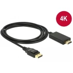 Delock Kabel DisplayPort 1.2 (M) - High Speed HDMI-A (M) 2m černá / pasivní / 4K / 30 Hz (85317)