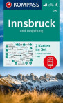 Innsbruck a okolí 1:50 000 / sada 2 turistických map KOMPASS 290
