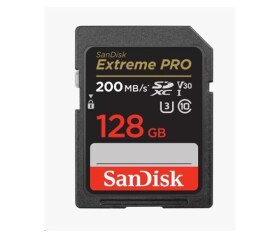 SanDisk SDXC karta 128GB Extreme PRO (200 MB/s Class 10, UHS-I U3 V30) EDF_493394