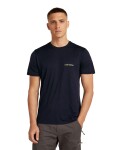 Pánské merino tričko s krátkým rukávem ICEBREAKER Mens 150 Tech Lite SS Tee IB Wordmark, Midnight Navy velikost: M
