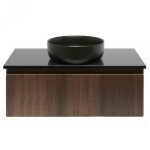 Koupelnová skříňka s deskou z umělého kamene SAT Evolution 98x30x44,8 cm ořech mat SATEVO100NATK SATEVO100NATK