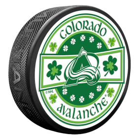 Mustang Puk Colorado Avalanche NHL Lucky St. Patricks Day Puck