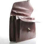 Dámská kožená aktovka Belinda, tmavě hnědá