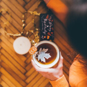 TEA HERITAGE Čaj rooibos s červeným pomerančem Maple Leaf 5 ks, oranžová barva, papír, textil