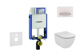 GEBERIT - Kombifix Modul pro závěsné WC s tlačítkem Sigma50, alpská bílá + Ideal Standard Tesi - WC a sedátko 110.302.00.5 NF8