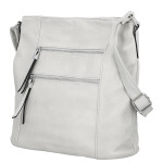 Trendy dámská koženková crossbody kabelka Truda, šedá