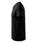 V-neck tričko unisex černá L