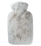 Hugo Frosch Classic Termofor s obalem z umělé kožešiny - extra dlouhý vlas – taupe (4250098505574)